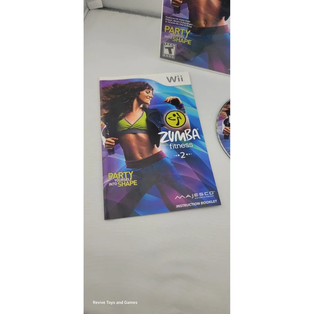 Zumba Fitness 2 (Nintendo Wii, 2011) CIB Complete Tested and Working Great Cond.